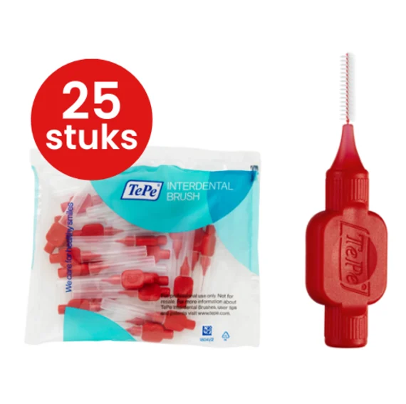 TePe Interdentale Ragers Original 0,5 mm Rood – 25 stuks